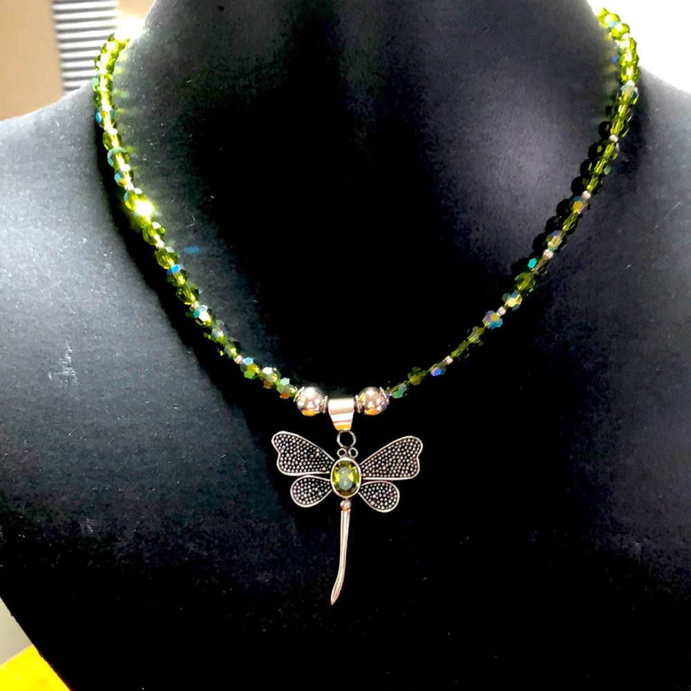 Necklace and Dragonfly Pendant—NWOT